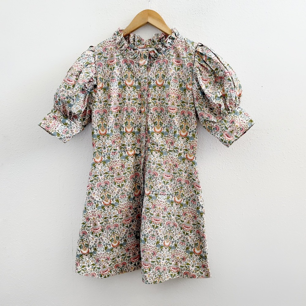 BURU Puff Sleeve Day Gown Mini Dress Size XS